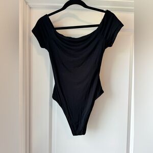 Lush black crossback bodysuit size large